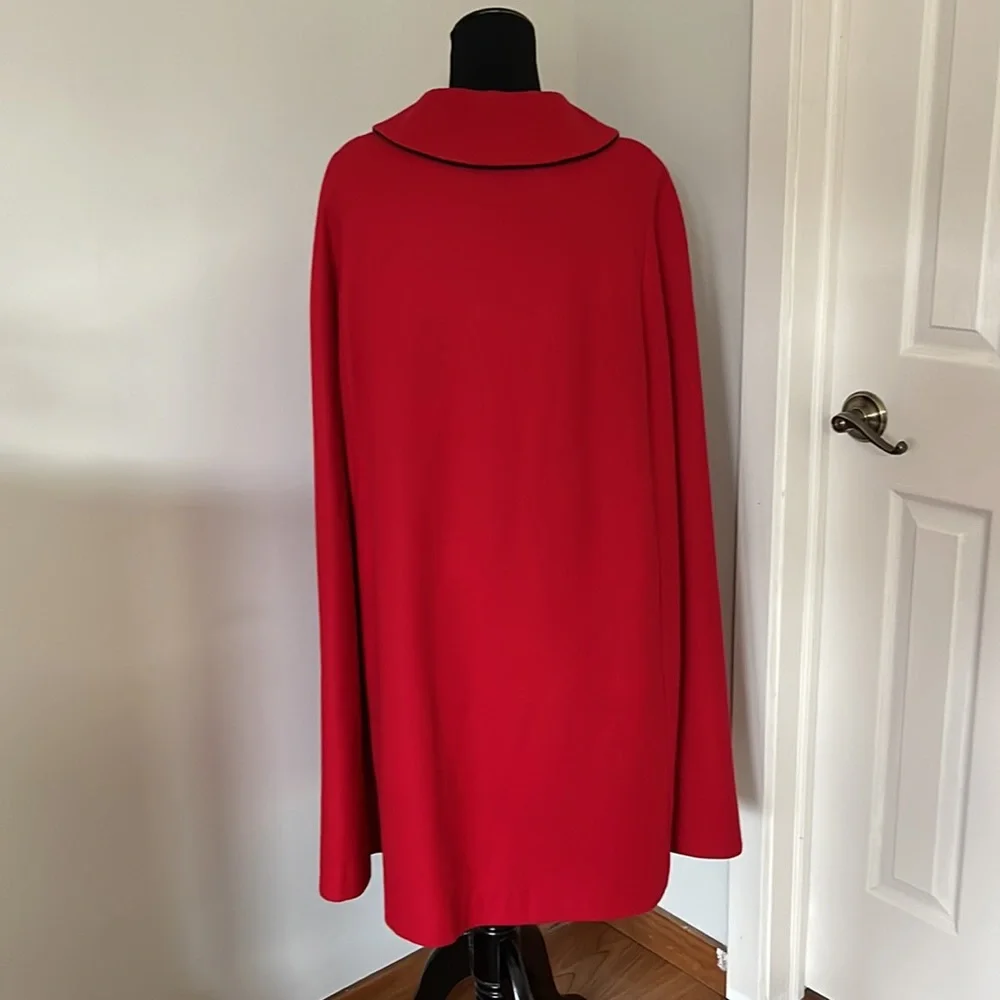 Vintage wool reversible cape - Picture 2 of 7